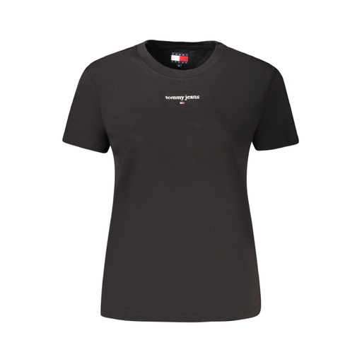 TOMMY HILFIGER T-SHIRT MANICHE CORTE DONNA NERO