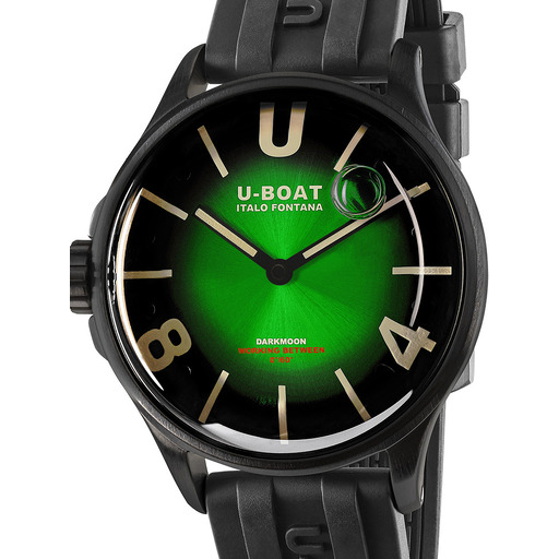 Hodinky U-Boat 9503 Darkmoon Green PVD Soleil Capsoil 40mm 5ATM