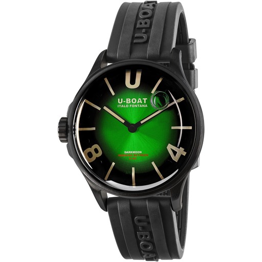 Hodinky U-Boat 9503 Darkmoon Green PVD Soleil Capsoil 40mm 5ATM