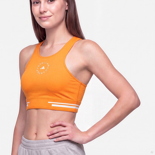 Adidas by Stella McCartney Women's Sports Bra Orange