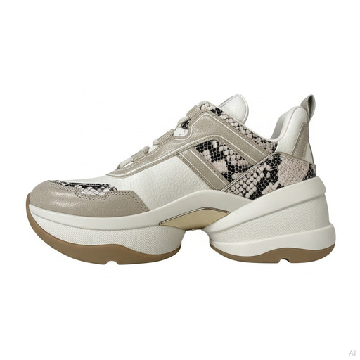 Michael Kors Olympia Trainer Chunky Sneaker Natural