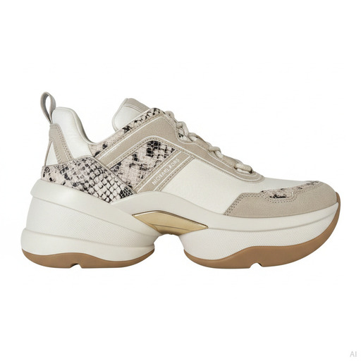 Michael Kors Olympia Trainer Chunky Sneaker Natural