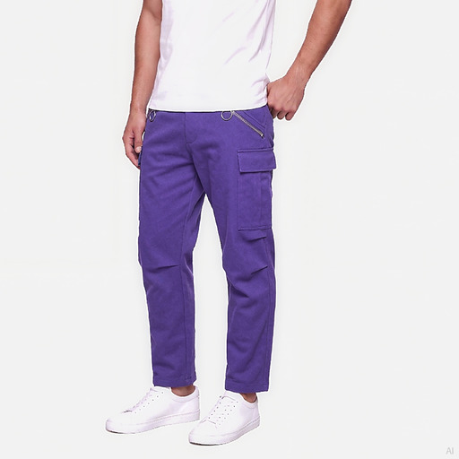 Moschino Purple Cargo Trousers