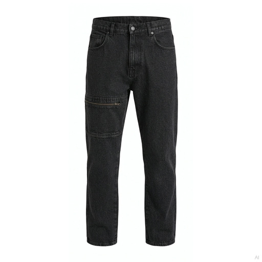 Moschino Dark Wash Cargo Denim Jeans