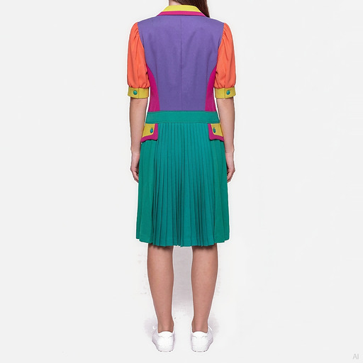 Moschino Colour Block Shirt Dress