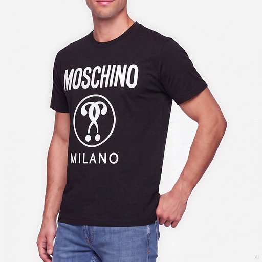 Moschino Double Question Mark Logo T-Shirt