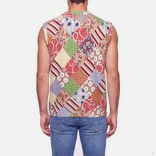 Moschino Patchwork Print Tank Top Multicolor