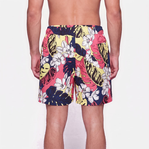 Moschino Tropical Print Swim Boxer Navy