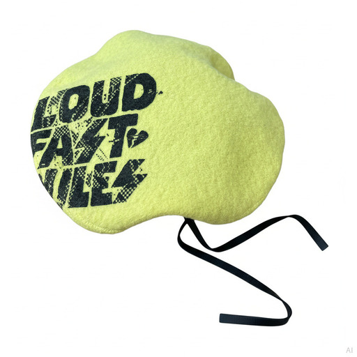 Philosophy Graphic Print Beret Lime Yellow