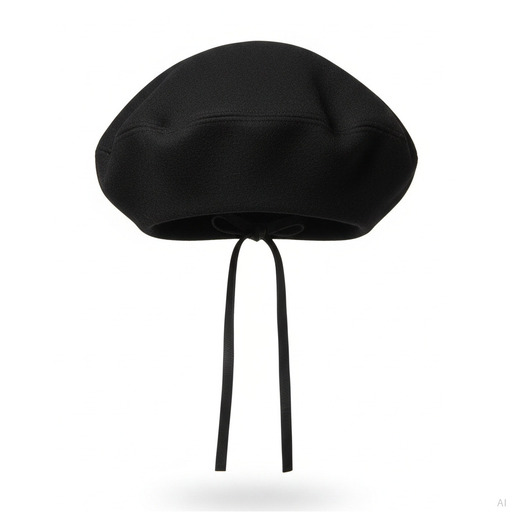 Philosophy Black Wool Newsboy Cap Hat