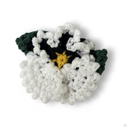 Philosophy Crochet Flower White Charm