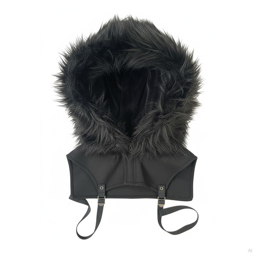 Philosophy Faux Fur Hood Hat Black