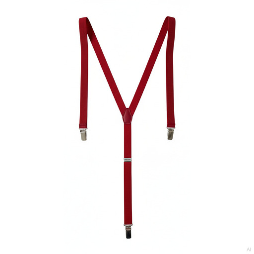 Philosophy Red Elastic Y-Back Braces