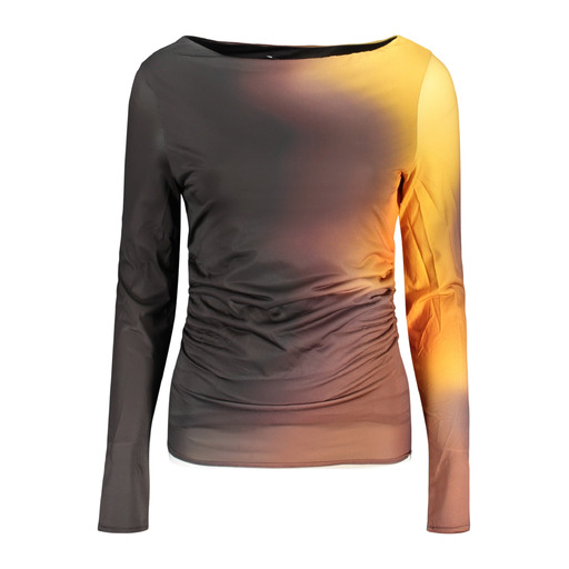 DESIGUAL T-SHIRT MANICHE LUNGHE DONNA NERO