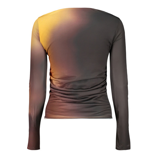 DESIGUAL T-SHIRT MANICHE LUNGHE DONNA NERO