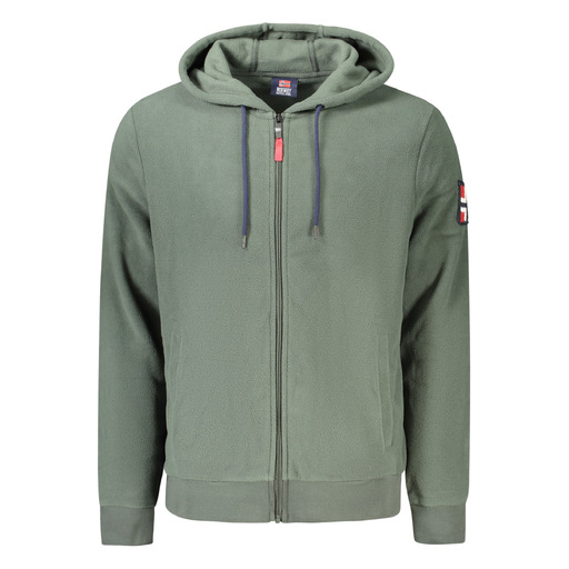 NORWAY 1963 FELPA CON ZIP UOMO VERDE