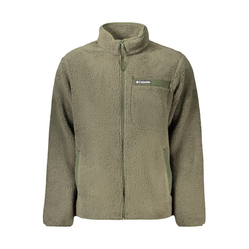 COLUMBIA FELPA CON ZIP UOMO VERDE