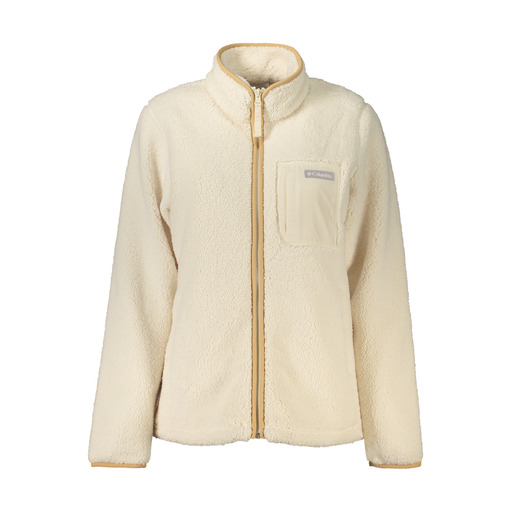 COLUMBIA FELPA CON ZIP DONNA BIANCO