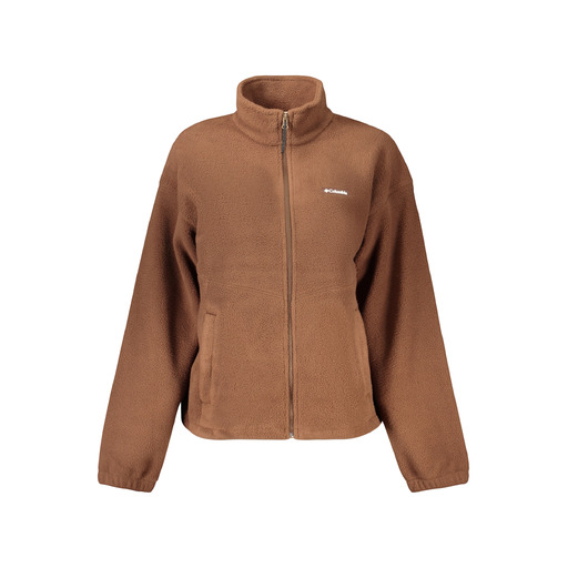 COLUMBIA FELPA CON ZIP DONNA MARRONE