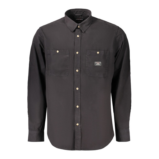 GUESS JEANS CAMICIA MANICHE LUNGHE UOMO NERO