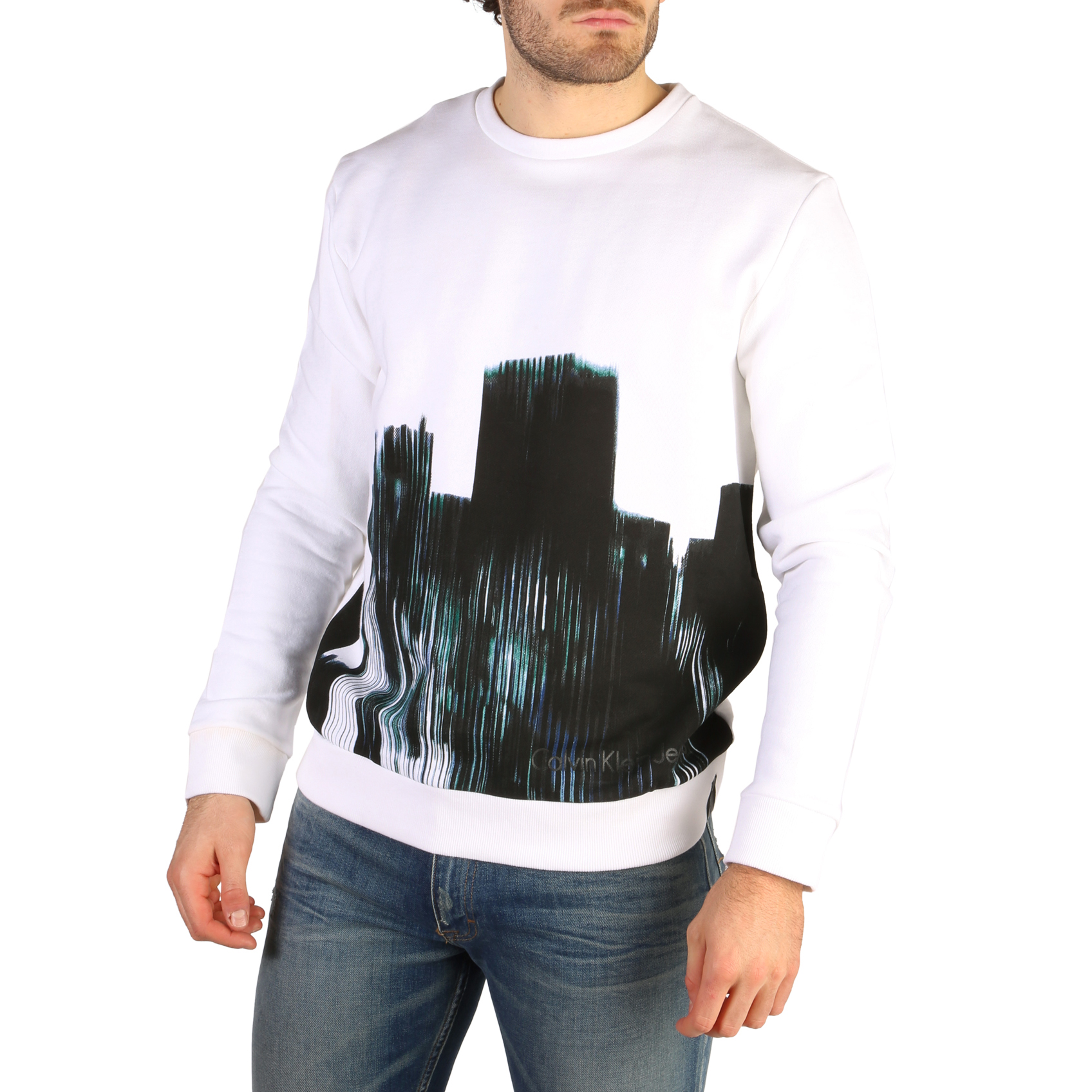 Felpa Calvin Klein J30J304669 Uomo Bianco 113557