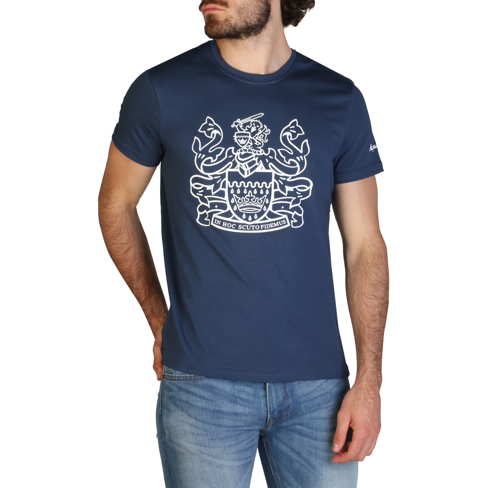 T-shirt QMT002M0 Uomo Blu 120009