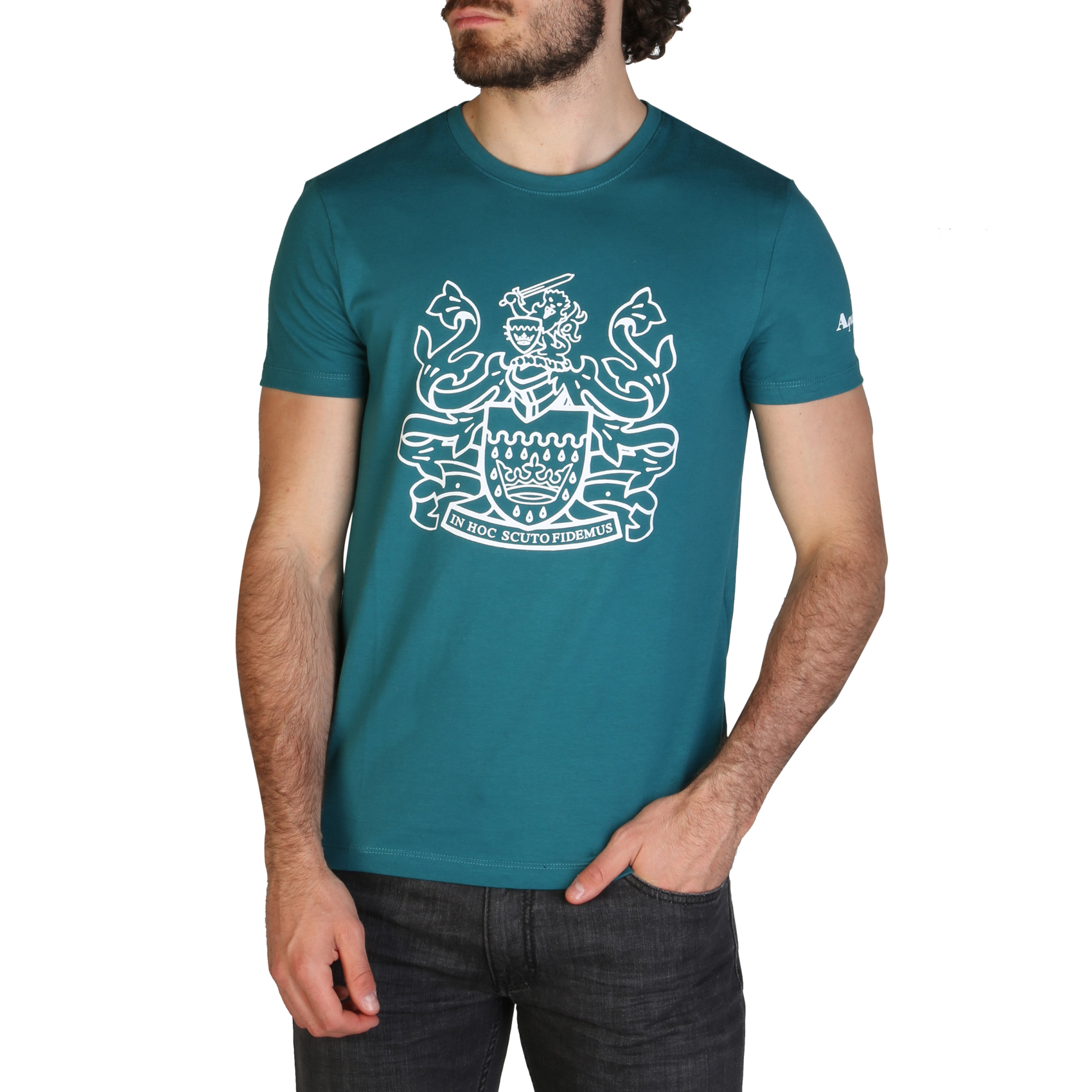 T-shirt QMT002M0 Uomo Verde 120011