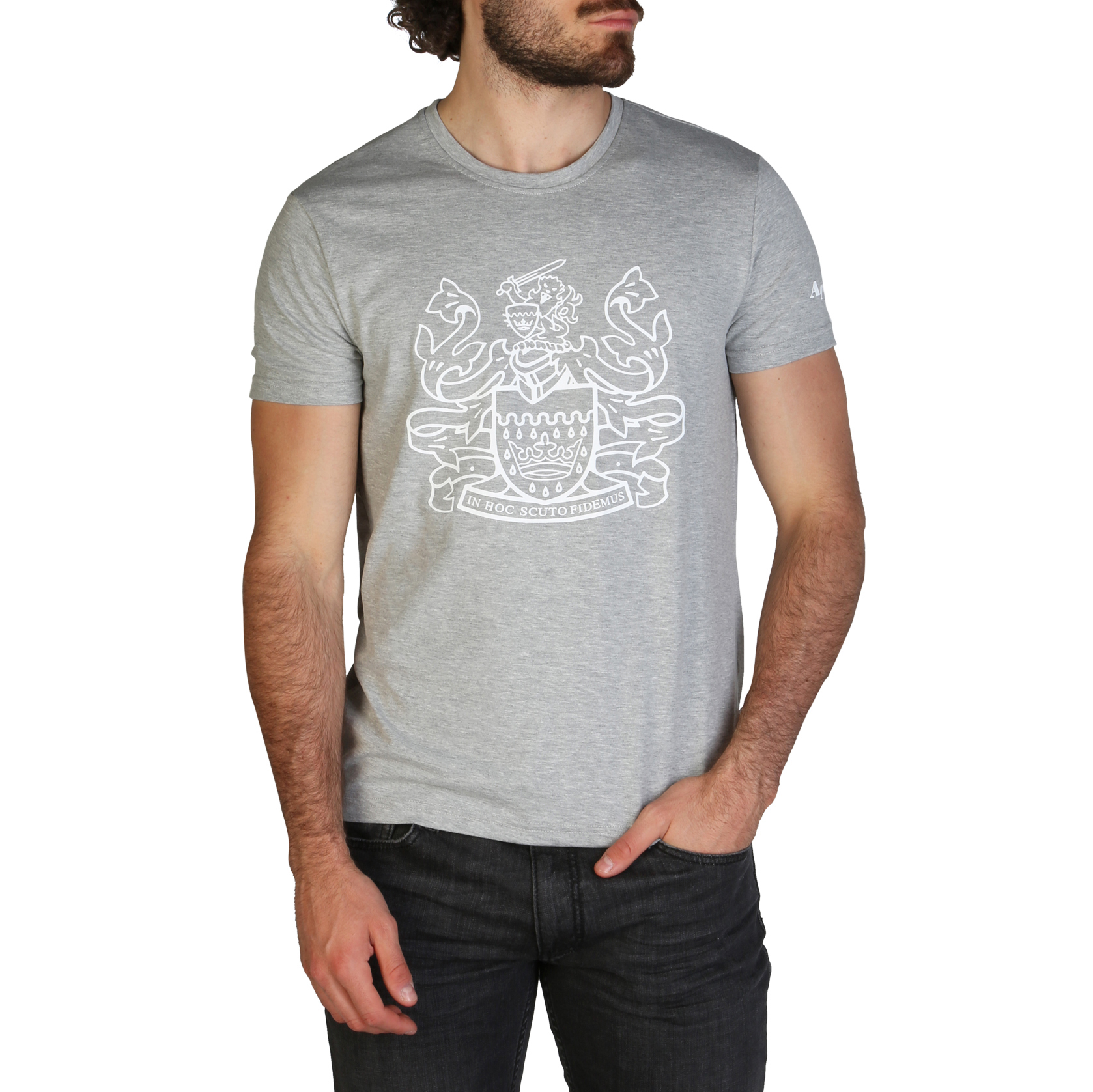 T-shirt  QMT002M0 Uomo Grigio 120012