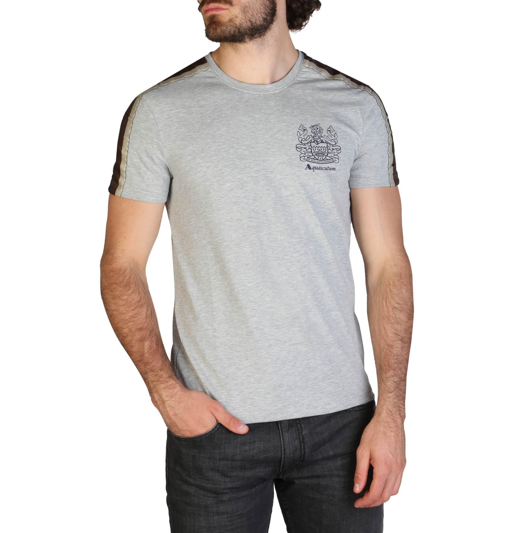 T-shirt QMT017M0 Uomo Grigio 120017