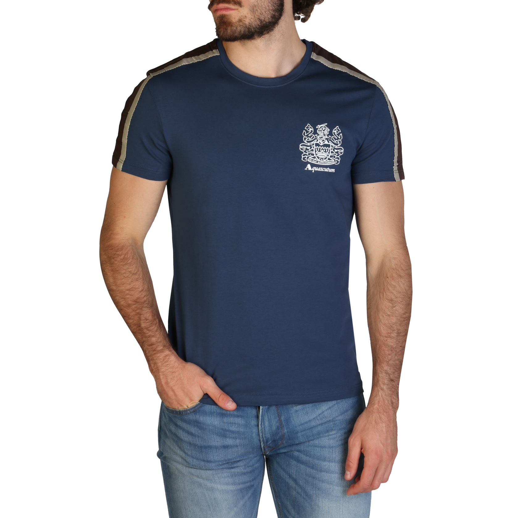 T-shirt QMT017M0 Uomo Blu 120018
