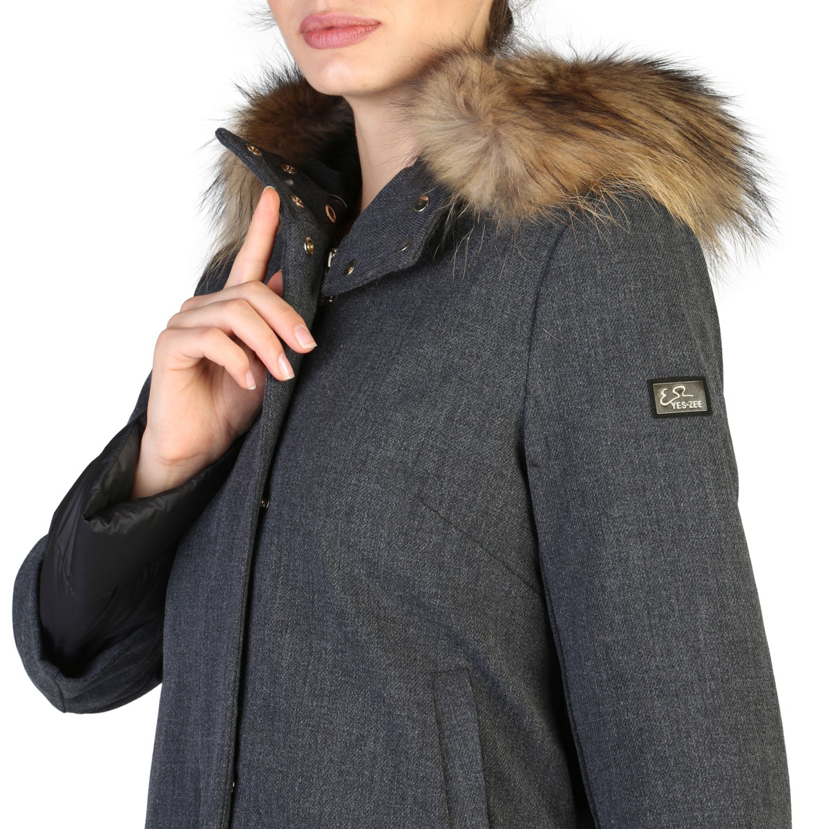 Abrigos Yes Zee O054_N600 Mujer Gris 121564 Originales | eBay