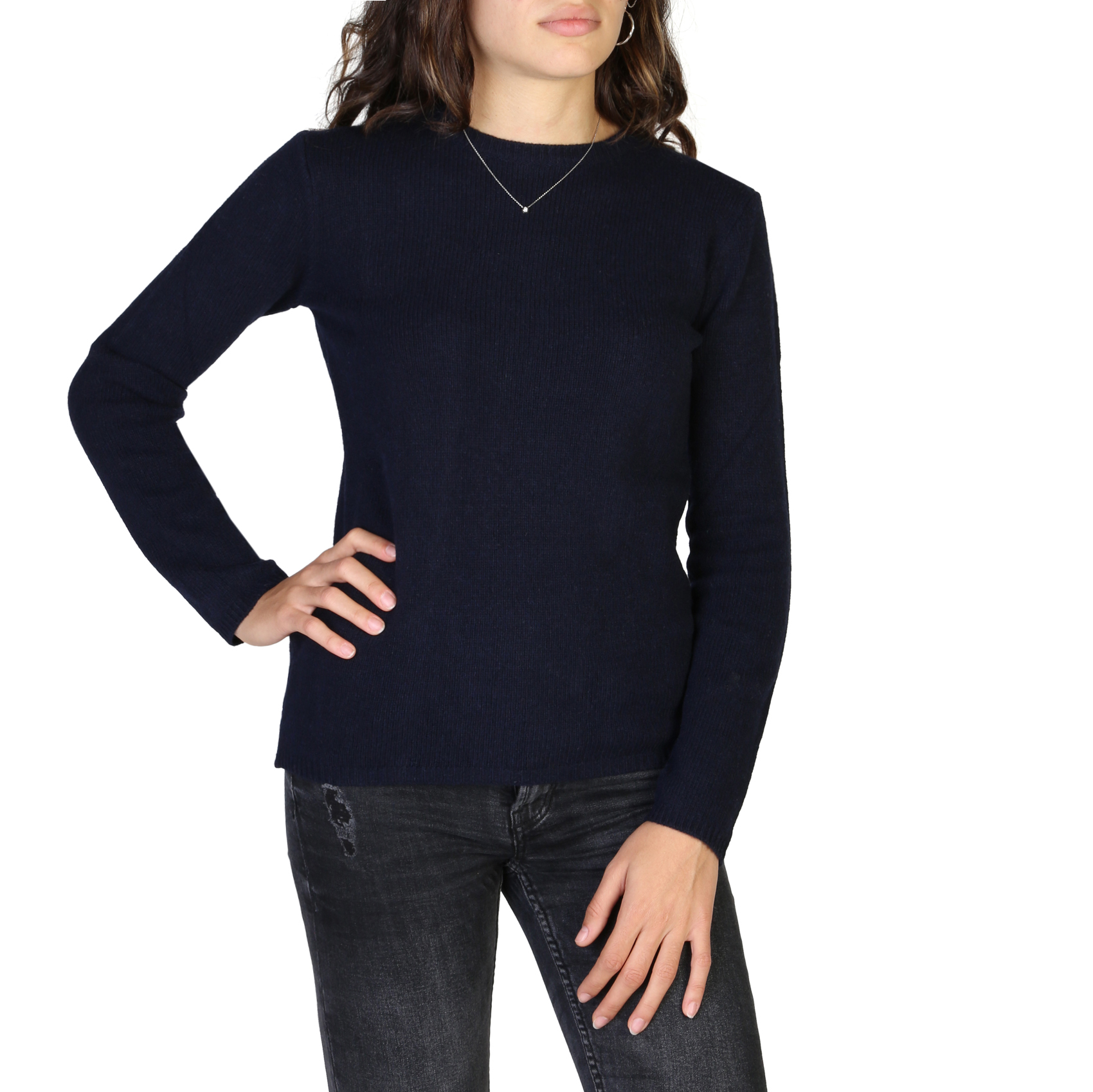 Classysy - 100% Cashmere Women Sweater - Blue