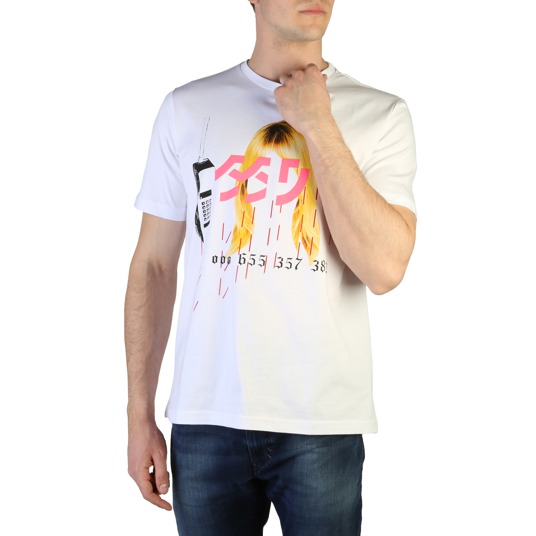 T-shirt T JUST T24 Uomo Bianco 124387