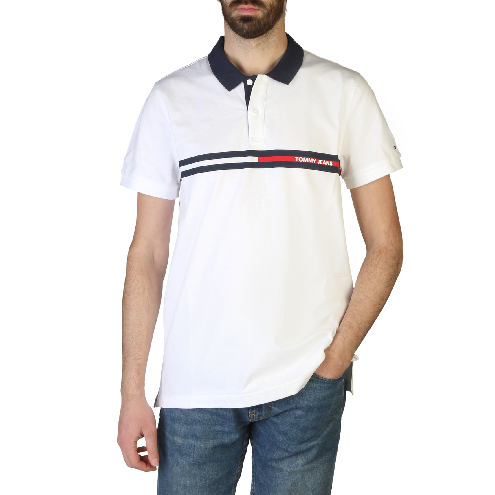 Polo DM0DM13295 125452 uomo bianco